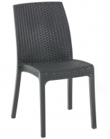 Стул стопирующийся без подлокотников RATTAN VIRGINIA, цвет венге