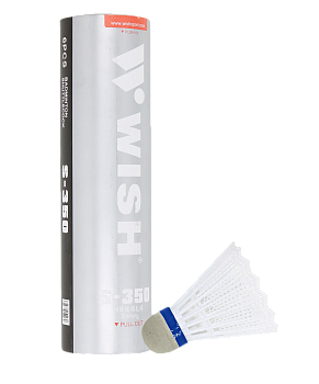 Набор воланов для бадминтона S-350, пластик, 6 штук Набор воланов для бадминтона S-350, пластик, 6 штук