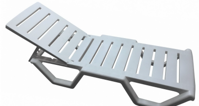 Шезлонг пластиковый TWEET, цвет "белый"