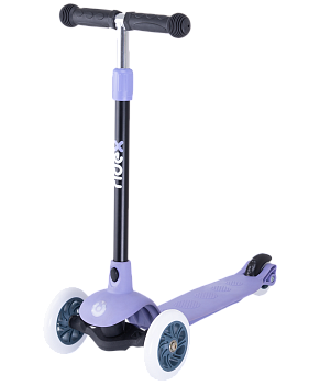 БЕЗ УПАКОВКИ Самокат 3-колесный Hero, 120/80 мм, фиолетовый/серый