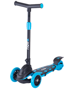Самокат 3-колесный Robin, 120/90 мм, неоновый голубой