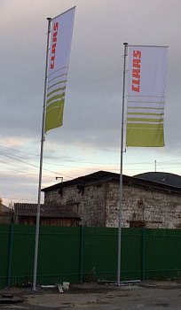 Флагшток уличный стационарный секционный Nordwerk БАННЕР 15 метров