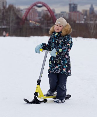 БЕЗ УПАКОВКИ Снегокат трюковый Prima